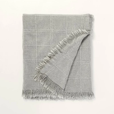 Textured Grid Lines Dobby Throw Blanket - Hearth & Hand™ With Magnolia 9 Textured Grid Lines Dobby Throw Blanket - Hearth & Hand™ With Magnolia - Image 7