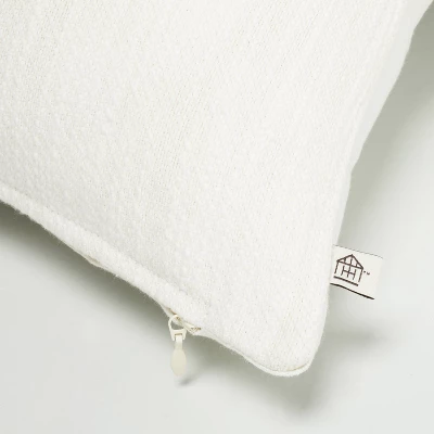 12"x30" Color Block Border Lumbar Pillow With Zipper Gray - Hearth & Hand™ With Magnolia 5 12"x30" Color Block Border Lumbar Pillow With Zipper Gray - Hearth & Hand™ With Magnolia - Image 3