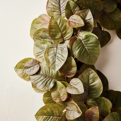 24" Faux Fall Leaf Wreath - Hearth & Hand™ With Magnolia 4 24" Faux Fall Leaf Wreath - Hearth & Hand™ With Magnolia - Image 2