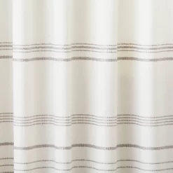 Engineered Hem Stripes Curtain Panel Cream/Gray - Hearth & Handâ„¢ With Magnolia