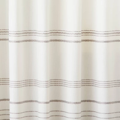 Engineered Hem Stripes Curtain Panel Cream/Gray - Hearth & Hand™ With Magnolia 2 Engineered Hem Stripes Curtain Panel Cream/Gray - Hearth & Hand™ With Magnolia