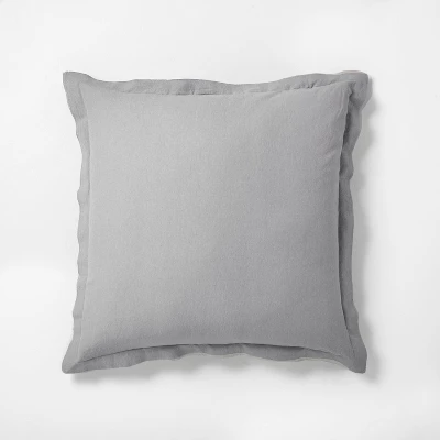26"x26" Cotton & Linen Blend Euro Pillow - Hearth & Hand™ With Magnolia 8 26"x26" Cotton & Linen Blend Euro Pillow - Hearth & Hand™ With Magnolia - Image 6