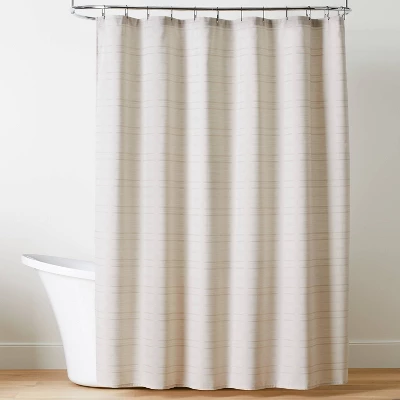 Tonal Stripe Woven Shower Curtain - Hearth & Hand™ With Magnolia 6 Tonal Stripe Woven Shower Curtain - Hearth & Hand™ With Magnolia - Image 4