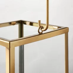 Square Metal & Glass Pillar Candle Lantern - Hearth & Hand™ With Magnolia 7 Square Metal & Glass Pillar Candle Lantern - Hearth & Hand™ With Magnolia -Home Decor Store GUEST 24966467 9c7c 4826 9a4c abbcf6598992