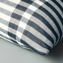 24"x24" Contrast Edge Stripe Oversized Throw Pillow Gray/Blue - Hearth & Hand™ With Magnolia -Home Decor Store GUEST 2aac9352 1ec5 4711 bf48 9b96de391211