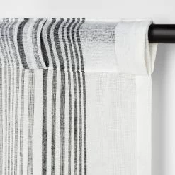 Vertical Stripe Curtain Sheer Gray/Cream - Hearth & Hand™ With Magnolia 13 Vertical Stripe Curtain Sheer Gray/Cream - Hearth & Hand™ With Magnolia -Home Decor Store GUEST 2bc6411c 6786 47c6 b185 a822d71c9f45