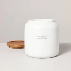 Dry Goods Stoneware Canister With Wood Lid Cream/Brown - Hearth & Hand™ With Magnolia 10 Dry Goods Stoneware Canister With Wood Lid Cream/Brown - Hearth & Hand™ With Magnolia -Home Decor Store GUEST 2dd49631 52f2 4c1d bf2e 9ec687508552