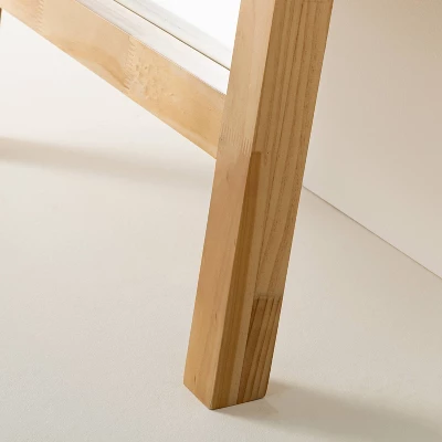 71" Standing Wood Framed Mirror Natural - Hearth & Hand™ With Magnolia 5 71" Standing Wood Framed Mirror Natural - Hearth & Hand™ With Magnolia - Image 3