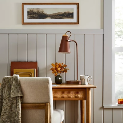 20" Metal Task Lamp With USB Port Terracotta Brown (Includes LED Light Bulb) - Hearth & Hand™ With Magnolia 3 20" Metal Task Lamp With USB Port Terracotta Brown (Includes LED Light Bulb) - Hearth & Hand™ With Magnolia