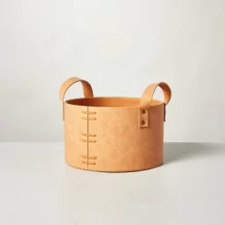 Faux Leather Storage Bin Camel Brown - Hearth & Hand™ With Magnolia 11 Faux Leather Storage Bin Camel Brown - Hearth & Hand™ With Magnolia -Home Decor Store GUEST 44d96e68 729c 45be 9c1d 095880db7830