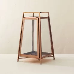 Raised Metal & Glass Pillar Candle Lantern Copper - Hearth & Hand™ With Magnolia 12 Raised Metal & Glass Pillar Candle Lantern Copper - Hearth & Hand™ With Magnolia -Home Decor Store GUEST 490e8e09 35cf 4e94 b0b0 f71515cd4467