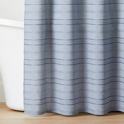 Tonal Stripe Woven Shower Curtain - Hearth & Hand™ With Magnolia 3 Tonal Stripe Woven Shower Curtain - Hearth & Hand™ With Magnolia
