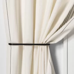 Drapery Holdback Matte Black - Hearth & Hand™ With Magnolia