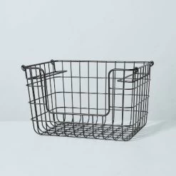 Stacking Wire Storage Basket Matte Black - Hearth & Hand™ With Magnolia -Home Decor Store GUEST 51760ad1 4cd5 42e5 ad63 e77e3d305d6d