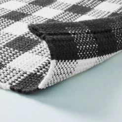 Textured Gingham Indoor/Outdoor Woven Area Rug Dark Gray/Cream - Hearth & Hand™ With Magnolia 9 Textured Gingham Indoor/Outdoor Woven Area Rug Dark Gray/Cream - Hearth & Hand™ With Magnolia -Home Decor Store GUEST 59c84c51 ff59 41d4 aafd 9637c81802a5