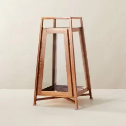 Raised Metal & Glass Pillar Candle Lantern Copper - Hearth & Hand™ With Magnolia 11 Raised Metal & Glass Pillar Candle Lantern Copper - Hearth & Hand™ With Magnolia -Home Decor Store GUEST 6539ef87 2624 49f6 ba33 026e18d1ec9e