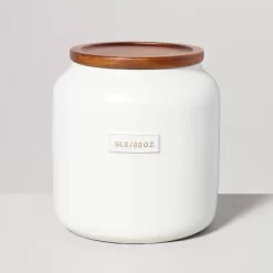 Dry Goods Stoneware Canister With Wood Lid Cream/Brown - Hearth & Hand™ With Magnolia 13 Dry Goods Stoneware Canister With Wood Lid Cream/Brown - Hearth & Hand™ With Magnolia -Home Decor Store GUEST 69719d52 15f0 4519 8406 500a18f94cb3