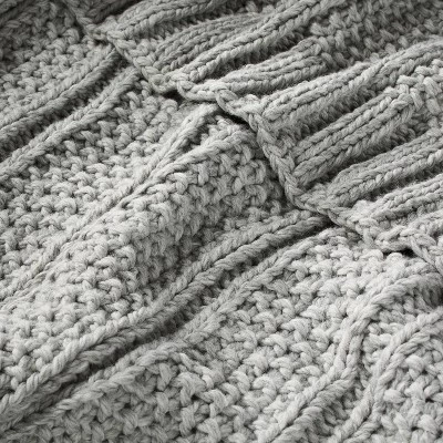 Chunky Textured Knit Throw Blanket - Hearth & Hand™ With Magnolia 5 Chunky Textured Knit Throw Blanket - Hearth & Hand™ With Magnolia - Image 3