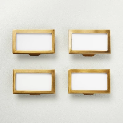 4pk Home Organization Metal Label Set - Hearth & Hand™ With Magnolia 5 4pk Home Organization Metal Label Set - Hearth & Hand™ With Magnolia - Image 4