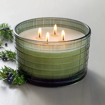 Textured Glass Cypress & Pine Jar Christmas Candle Green 24oz - Hearth & Hand™ With Magnolia 3 Textured Glass Cypress & Pine Jar Christmas Candle Green 24oz - Hearth & Hand™ With Magnolia