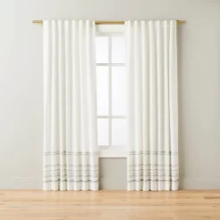 Engineered Hem Stripes Curtain Panel Cream/Gray - Hearth & Hand™ With Magnolia 10 Engineered Hem Stripes Curtain Panel Cream/Gray - Hearth & Hand™ With Magnolia -Home Decor Store GUEST 743f48fe 2c11 440f a426 eae94b06c663