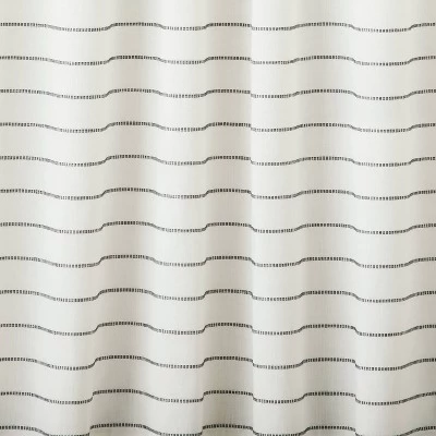 Blanket Stitch Curtain Panel Dark Gray/Cream - Hearth & Hand™ With Magnolia 3 Blanket Stitch Curtain Panel Dark Gray/Cream - Hearth & Hand™ With Magnolia