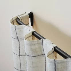 French Return Curtain Rod Matte Black - Hearth & Handâ„¢ With Magnolia