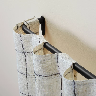 French Return Curtain Rod Matte Black - Hearth & Hand™ With Magnolia 3 French Return Curtain Rod Matte Black - Hearth & Hand™ With Magnolia