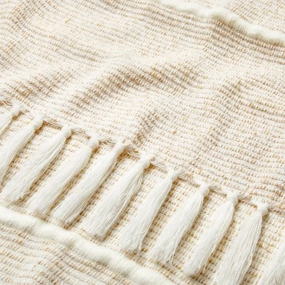 Heathered Stripe Woven Throw Blanket - Hearth & Hand™ With Magnolia 4 Heathered Stripe Woven Throw Blanket - Hearth & Hand™ With Magnolia - Image 2