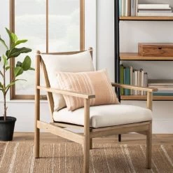 16"x42" Variegated Stripe Lumbar Throw Pillow - Hearth & Hand™ With Magnolia