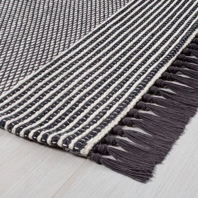 Textured Border Stripe Area Rug - Hearth & Hand™ With Magnolia 3 Textured Border Stripe Area Rug - Hearth & Hand™ With Magnolia