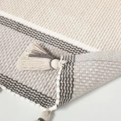 24"x60" Color Block Stripe Tassels Bath Rug Neutral Taupe - Hearth & Hand™ With Magnolia 7 24"x60" Color Block Stripe Tassels Bath Rug Neutral Taupe - Hearth & Hand™ With Magnolia -Home Decor Store GUEST 910979a7 4645 484a b851 9e3664ee4695