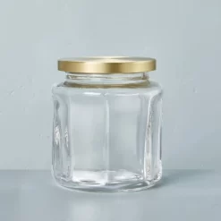 Sculpted Glass Canister Clear/Brass - Hearth & Hand™ With Magnolia 11 Sculpted Glass Canister Clear/Brass - Hearth & Hand™ With Magnolia -Home Decor Store GUEST 915af183 2194 4587 ac6b 1c8b82b24702