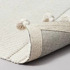 Texture Border Stripe Rug Cream/Silver Gray - Hearth & Hand™ With Magnolia -Home Decor Store GUEST 94669fa7 9809 4e40 99dd 993073cf36dc