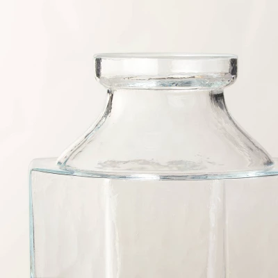 Octagonal Clear Glass Bottle Vase - Hearth & Hand™ With Magnolia 5 Octagonal Clear Glass Bottle Vase - Hearth & Hand™ With Magnolia - Image 3