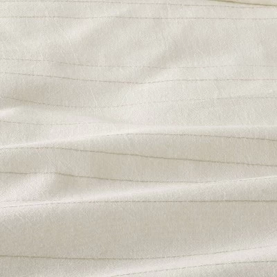 Fine Stripe Comforter Set Sour Cream/Twilight Taupe - Hearth & Hand™ With Magnolia 3 Fine Stripe Comforter Set Sour Cream/Twilight Taupe - Hearth & Hand™ With Magnolia