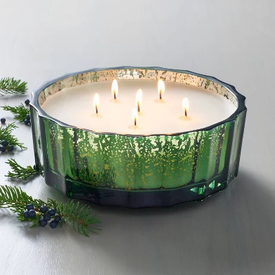 Mercury Glass Cypress & Pine Jar Christmas Candle Green 32oz - Hearth & Hand™ With Magnolia 3 Mercury Glass Cypress & Pine Jar Christmas Candle Green 32oz - Hearth & Hand™ With Magnolia