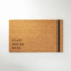 Glad You're Here Coir Doormat Tan/Black - Hearth & Hand™ With Magnolia 8 Glad You're Here Coir Doormat Tan/Black - Hearth & Hand™ With Magnolia -Home Decor Store GUEST 9d97dd76 0e01 4045 8d97 41d7d05c60bb