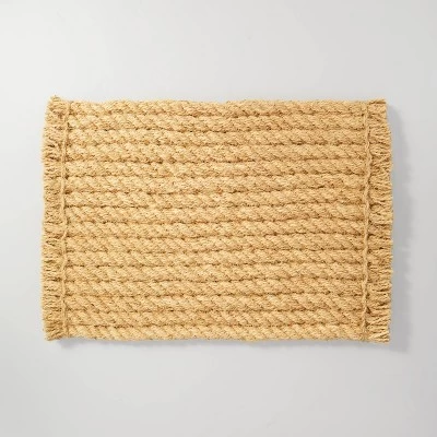 Chunky Twisted Rope Coir Doormat Tan - Hearth & Hand™ With Magnolia 6 Chunky Twisted Rope Coir Doormat Tan - Hearth & Hand™ With Magnolia - Image 4