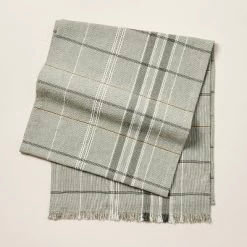 Textured Fall Plaid Woven Table Runner Sage Green - Hearth & Hand™ With Magnolia -Home Decor Store GUEST a3a57c62 498d 408a 9c9a de3a025d8d7d
