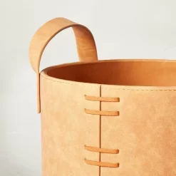 Faux Leather Storage Bin Camel Brown - Hearth & Hand™ With Magnolia 10 Faux Leather Storage Bin Camel Brown - Hearth & Hand™ With Magnolia -Home Decor Store GUEST a690a4f2 fdff 45a8 bfee d68985dd8506