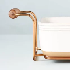 4.25qt Oven-to-Table Stoneware Baking Dish With Cradle Carrier Cream/Clay - Hearth & Hand™ With Magnolia -Home Decor Store GUEST a6a6fc4c f8f3 4913 a404 ef592b5d98a2