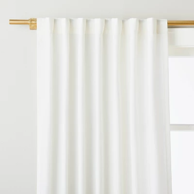 Engineered Hem Stripes Curtain Panel Cream/Gray - Hearth & Hand™ With Magnolia 8 Engineered Hem Stripes Curtain Panel Cream/Gray - Hearth & Hand™ With Magnolia - Image 7