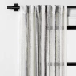 Vertical Stripe Curtain Sheer Gray/Cream - Hearth & Hand™ With Magnolia 15 Vertical Stripe Curtain Sheer Gray/Cream - Hearth & Hand™ With Magnolia -Home Decor Store GUEST aa4b19d6 e085 4e55 817f c9aa35ba50ba