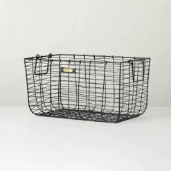 Wire Storage Basket Black - Hearth & Hand™ With Magnolia -Home Decor Store GUEST b22a1734 78e8 485f ac33 f45b9366683c