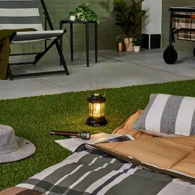 LED Lantern Black/Gold - Hearth & Hand™ With Magnolia 4 LED Lantern Black/Gold - Hearth & Hand™ With Magnolia - Image 2