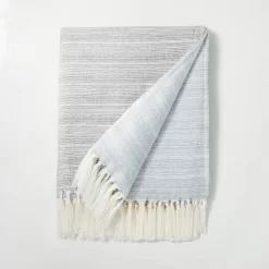 Faded Pin Stripe Gauze-Woven Throw Blanket - Hearth & Hand™ With Magnolia -Home Decor Store GUEST c1773d90 5fbf 416e b8cb fd886e03f5ae