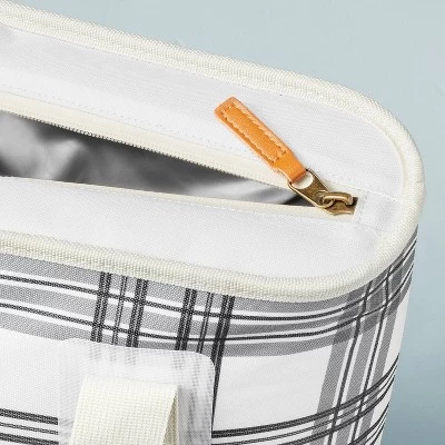 Soft-Sided 20can/19qt Plaid Backpack Cooler - Black/Gray/White - Hearth & Hand™ With Magnolia 5 Soft-Sided 20can/19qt Plaid Backpack Cooler - Black/Gray/White - Hearth & Hand™ With Magnolia - Image 3