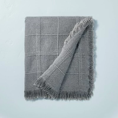 Textured Grid Lines Dobby Throw Blanket - Hearth & Hand™ With Magnolia 6 Textured Grid Lines Dobby Throw Blanket - Hearth & Hand™ With Magnolia - Image 4