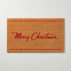 Merry Christmas Coir Doormat Tan/Red - Hearth & Hand™ With Magnolia 7 Merry Christmas Coir Doormat Tan/Red - Hearth & Hand™ With Magnolia -Home Decor Store GUEST cff9aae3 34b2 4a2b 937a 28c875ecea82